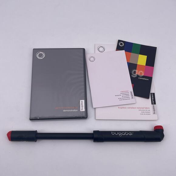 Bugaboo Cameleon Stroller Accessories Rain Cover Mosquito Net and Tire Pump OEM - Picture 9 of 10